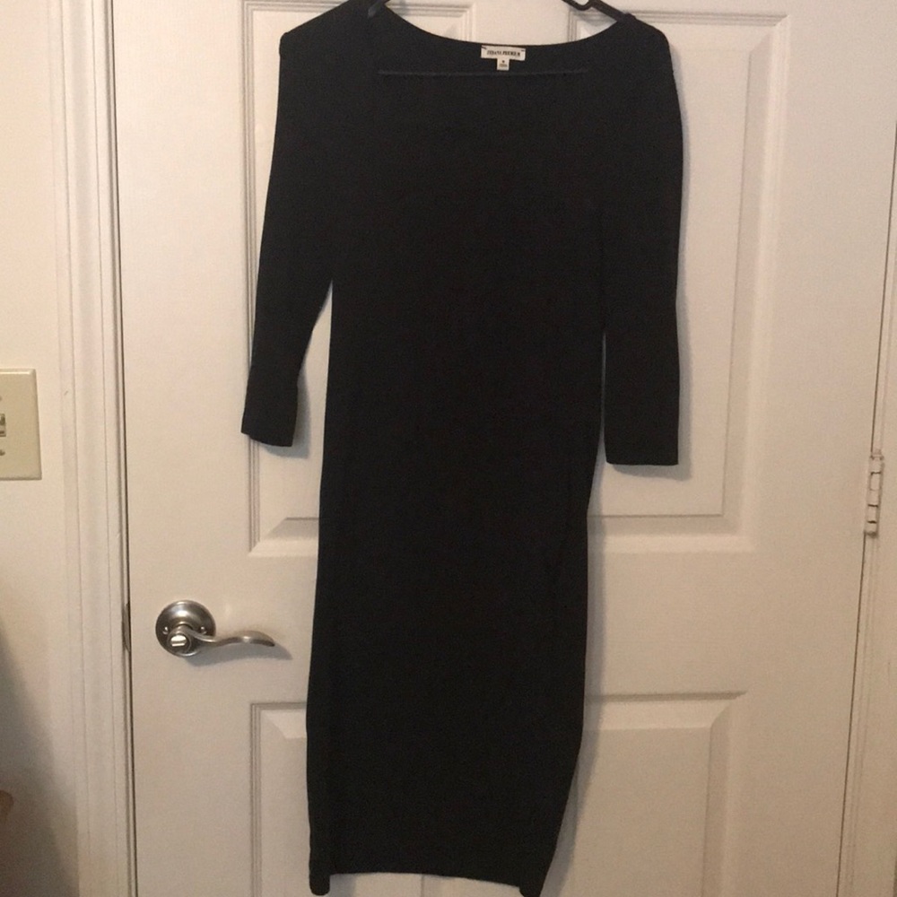 Black Skin Tight Mid-Thigh Dress
